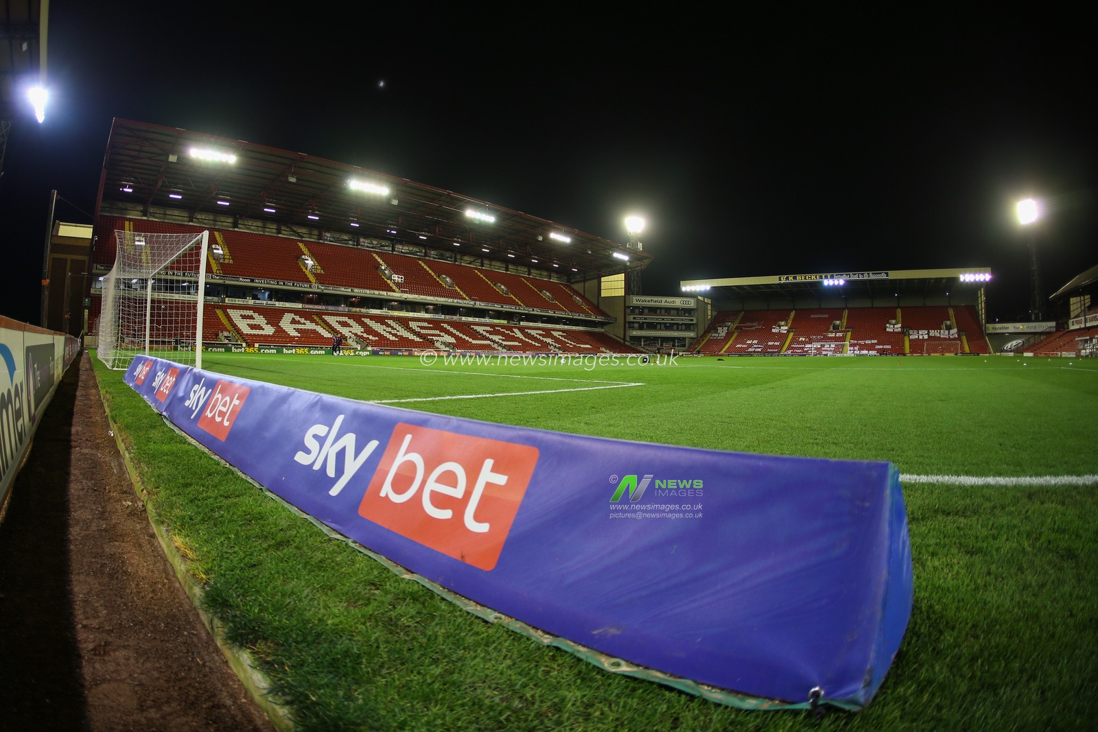 A general view of Oakwell, home to Barnsley fc