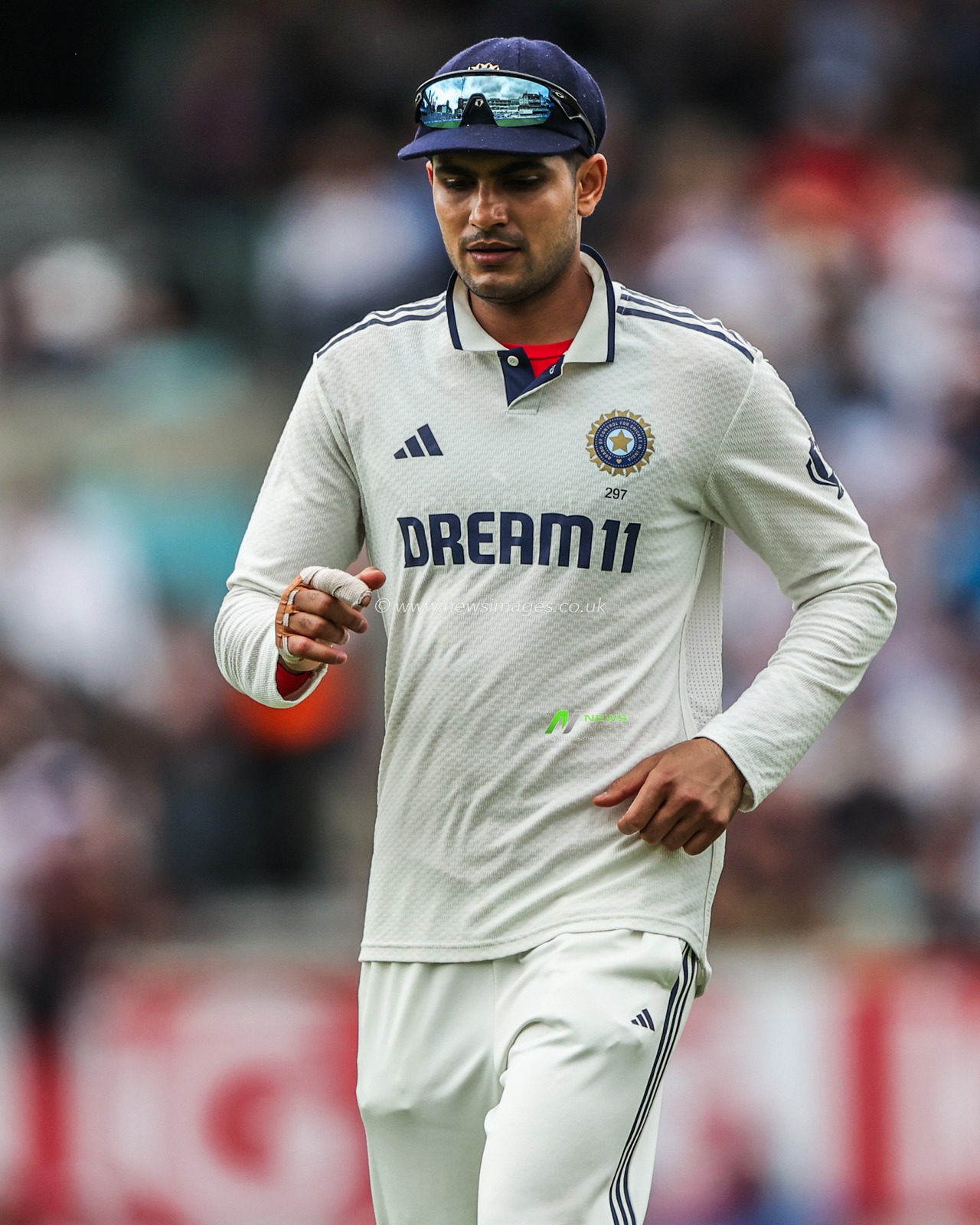 India captain Shubman Gill during the 5th Rothesay Test Match Day 2 England v India at The Kia Oval, London, United Kingdom, 1st August 2025

(Photo by Alfie Cosgrove/News Images)