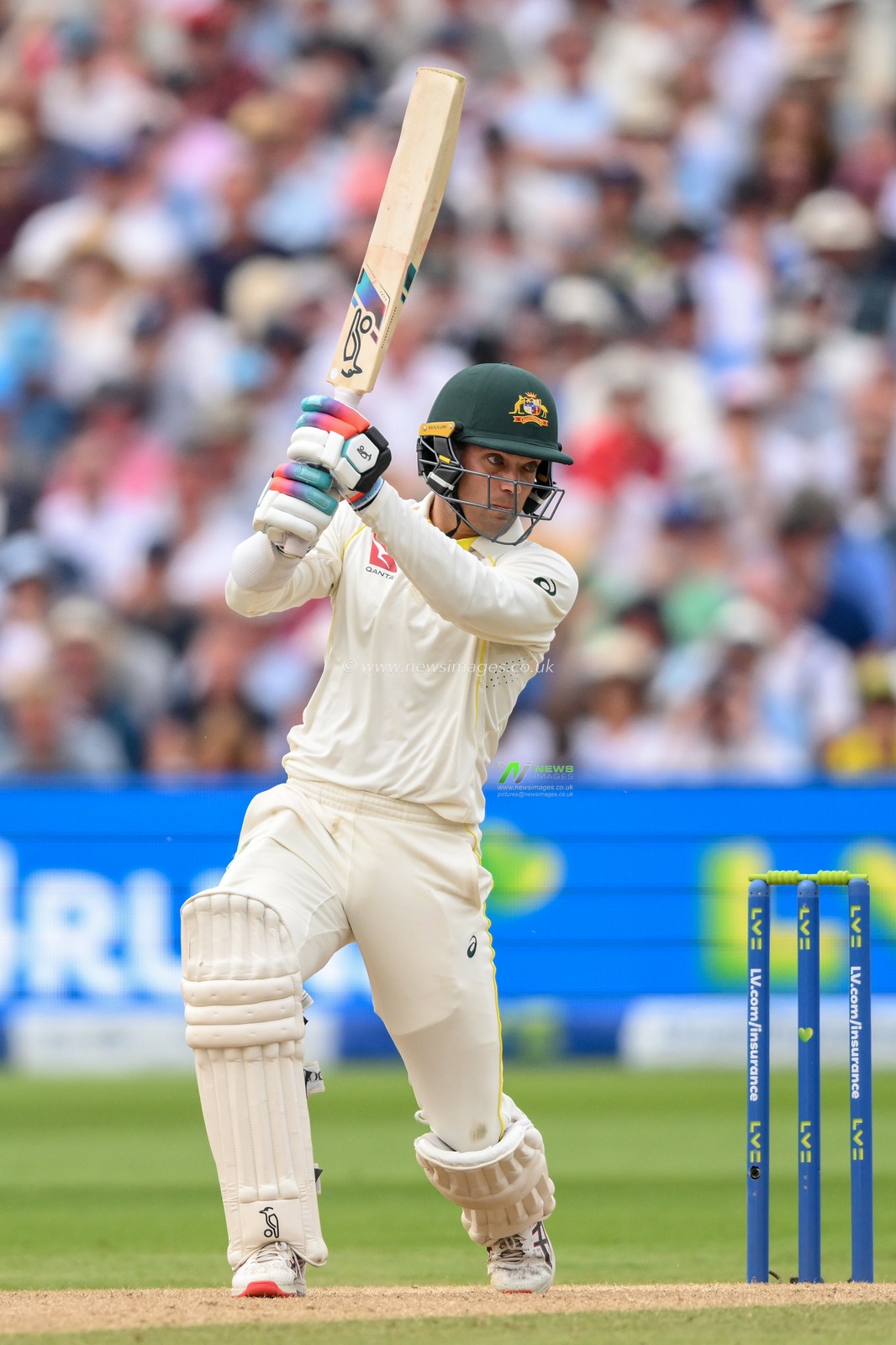 Alex Carey of Australia during the LV= Insurance Ashes First Test Series Day 2 England v Australia at Edgbaston, Birmingham, United Kingdom, 17th June 2023

(Photo by Craig Thomas/News Images)