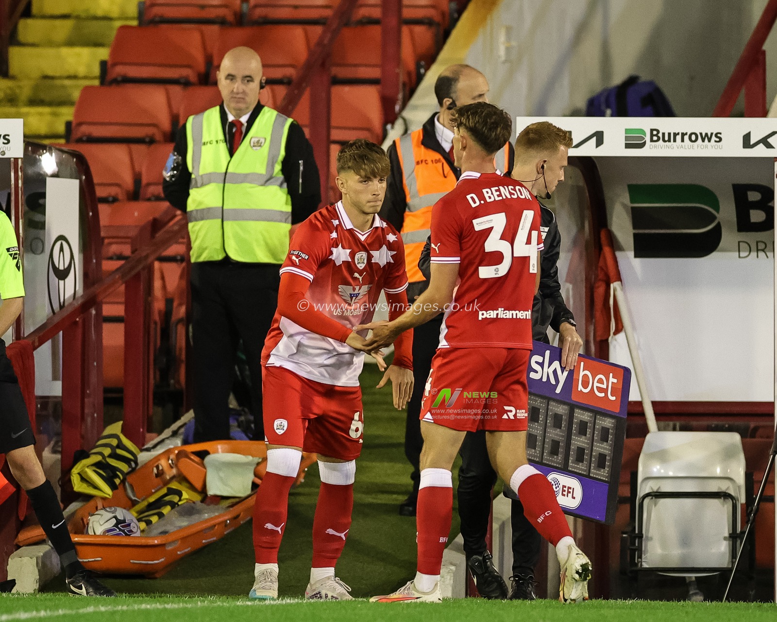 Jonathan Bland #68 of Barnsley  makes his debut during the EFL Trophy match Barnsley vs Manchester City U21 at Oakwell, Barnsley, United Kingdom, 26th September 2023

(Photo by Mark Cosgrove/News Images)