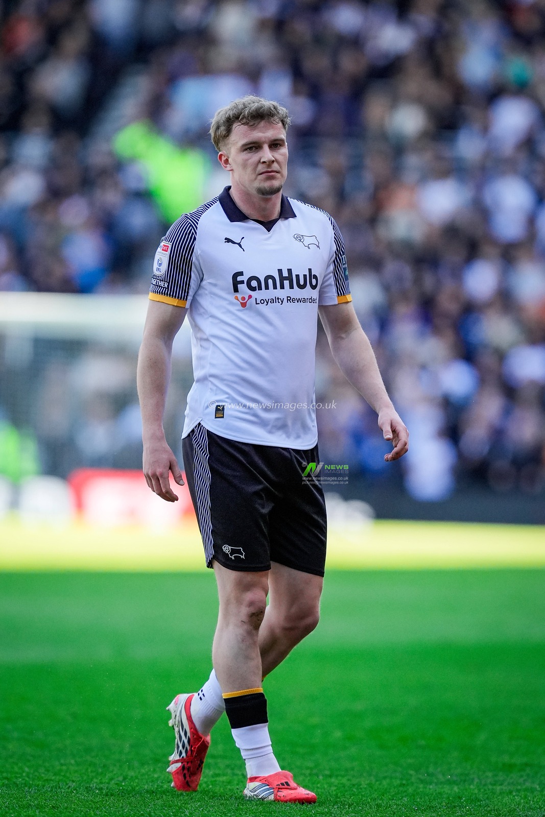 Derry John Murkin of Derby County during the Sky Bet Championship match Derby County vs Stoke City at Pride Park Stadium, Derby, United Kingdom on 06 April 2026

(Photo by Maynard Manyowa/News Images)