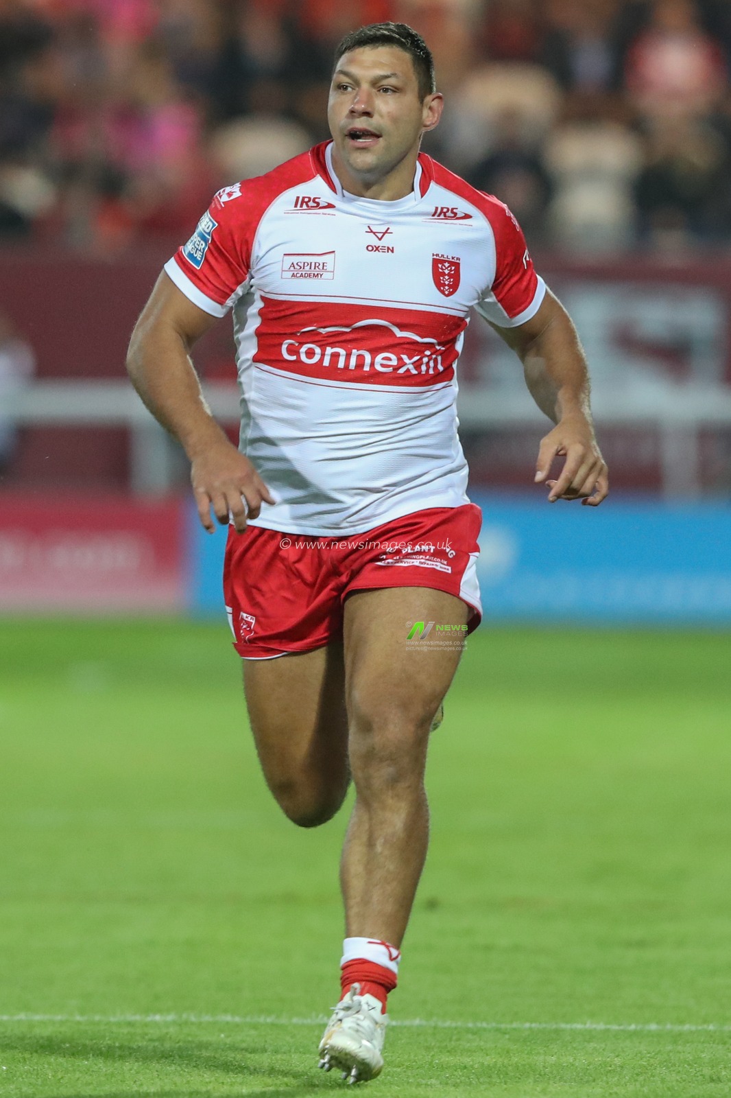 Ryan Hall of Hull KR during the Betfred Super League Round 24 match Hull KR vs Salford Red Devils at Sewell Group Craven Park, Kingston upon Hull, United Kingdom, 30th August 2024

(Photo by Alfie Cosgrove/News Images)