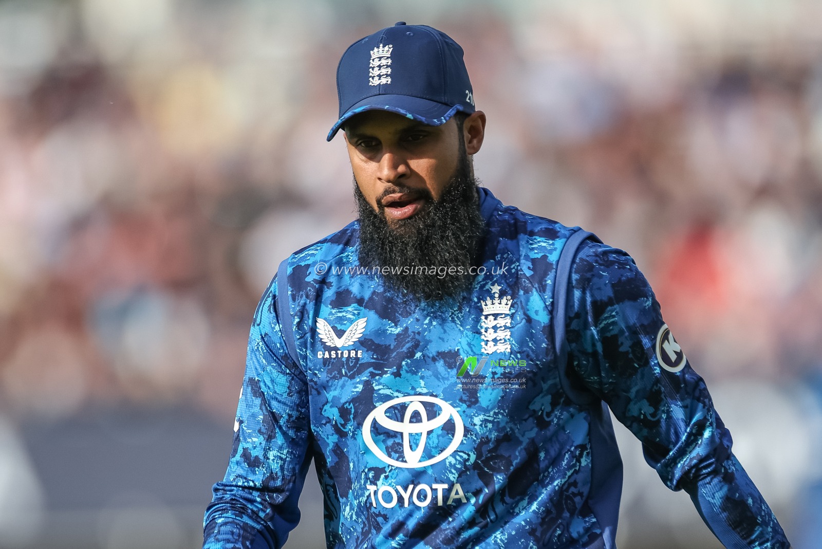 Adil Rashid of England during the 1st Metro Bank ODI England vs West Indies at Edgbaston, Birmingham, United Kingdom, 29th May 2025

(Photo by Mark Cosgrove/News Images)