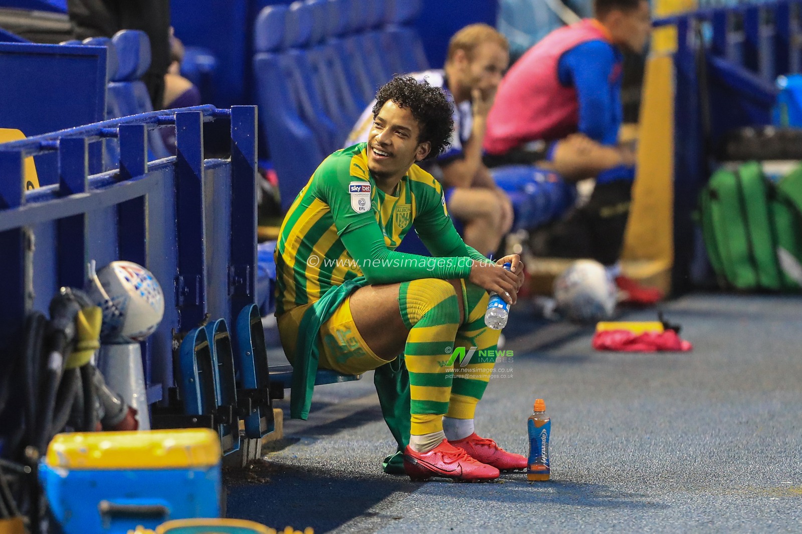 Matheus Pereira (12) of West Bromwich Albion is full of smiles after scoring two goals