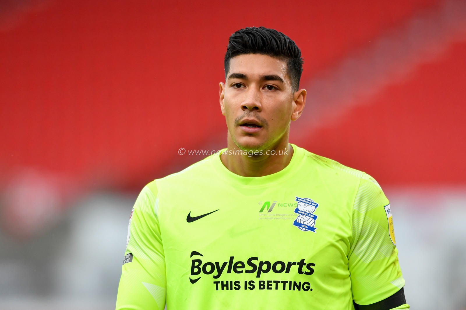 Neil Etheridge (30) of Birmingham City in action during the game