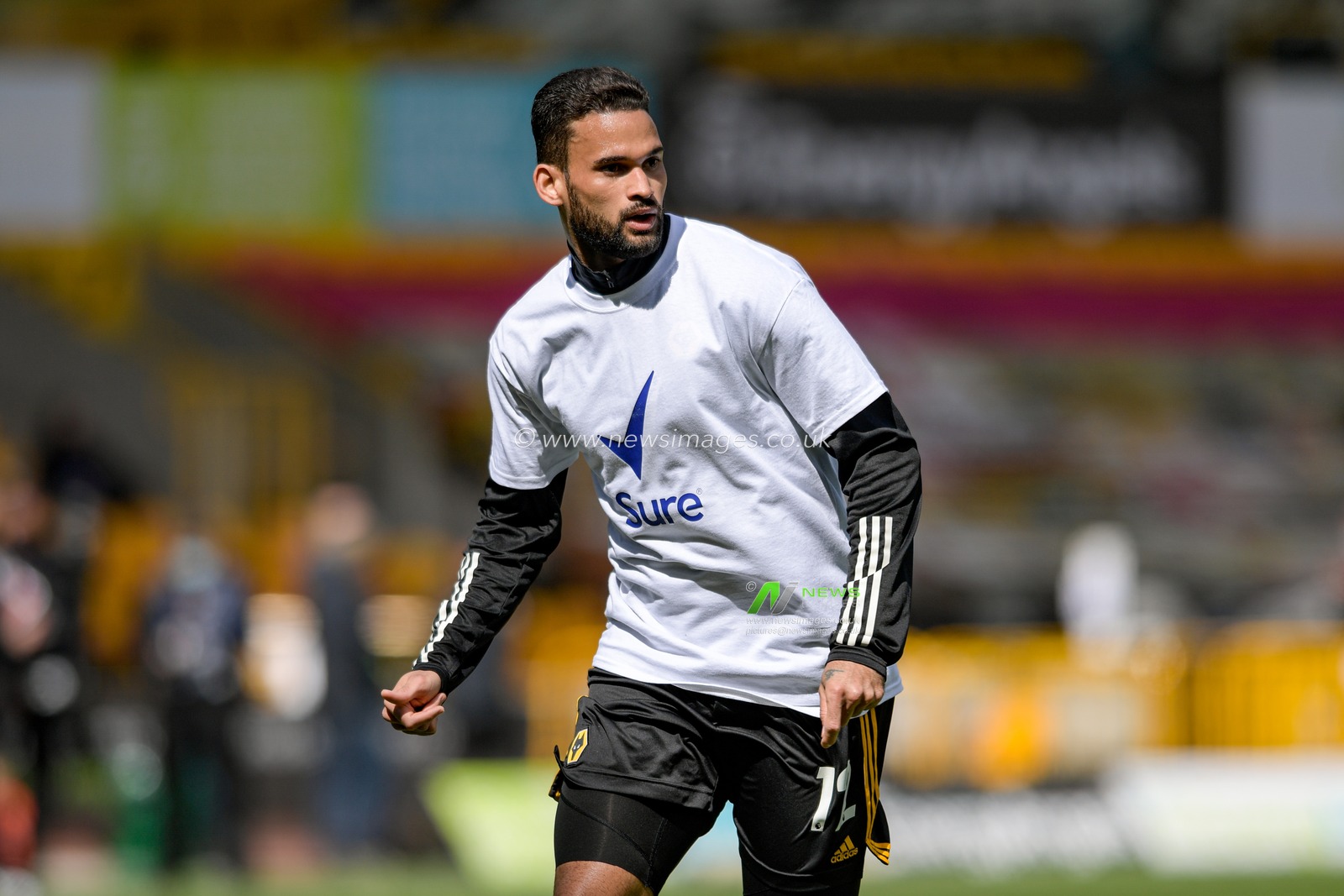 Willian Jose #12 of Wolverhampton Wanderers warming up before the game