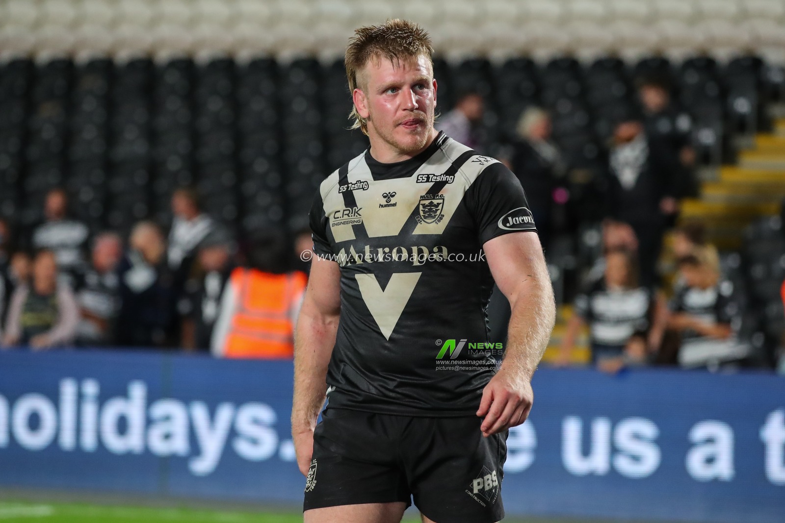 A dejected Brad Fash #17 of Hull FC after the final whistle