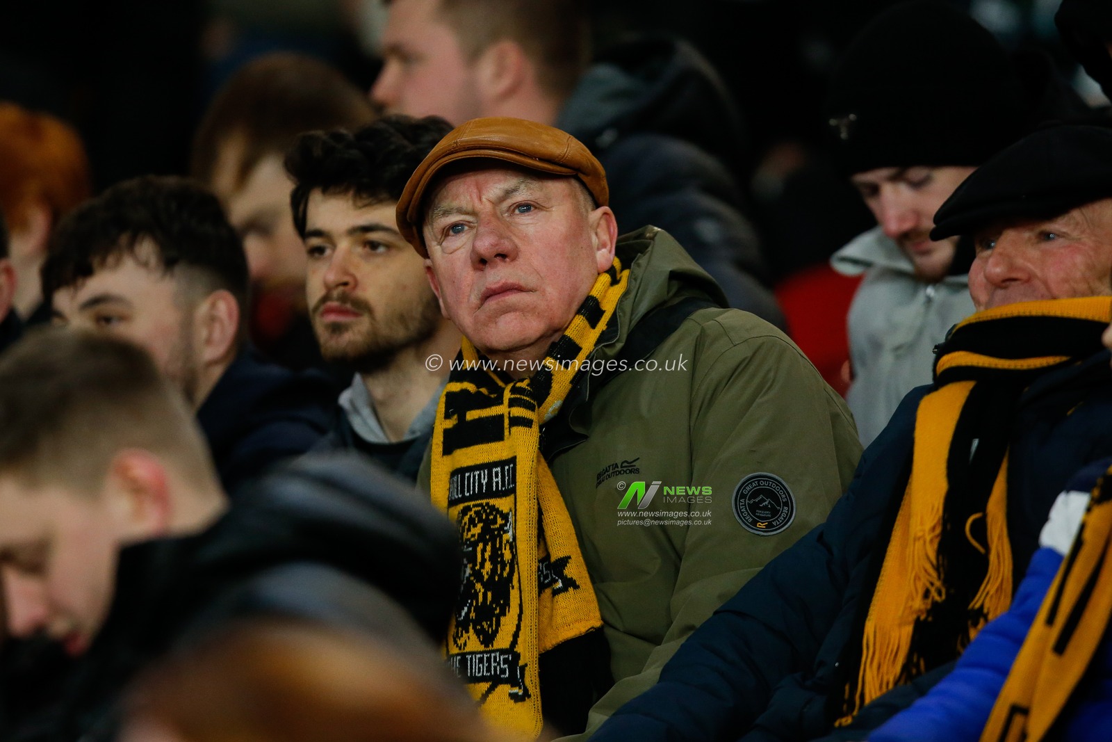 A fan of Hull City during the Sky Bet Championship match Sheffield United vs Hull City at Bramall Lane, Sheffield, United Kingdom, 20th January 2023

(Photo by Ben Early/News Images)