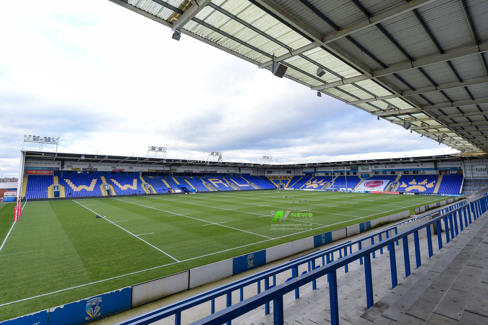 A general view of the Halliwell Jones stadium, the home of Warrington Wolves