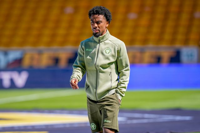 Angel Gomes of Wolverhampton Wanderers inspects the pitch prior to kick off during the Premier League match Wolverhampton Wanderers vs Tottenham Hotspur at Molineux, Wolverhampton, United Kingdom on 25 April 2026

(Photo by Maynard Manyowa/News Images)