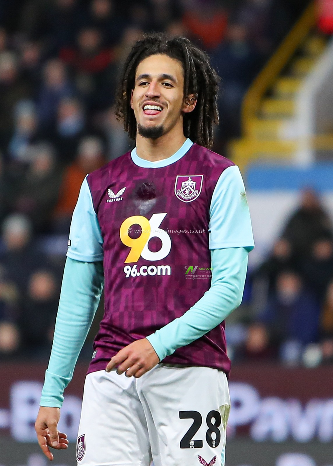 Hannibal Mejbri of Burnley during the Sky Bet Championship match Burnley vs Hull City at Turf Moor, Burnley, United Kingdom, 12th February 2025

(Photo by Jorge Horsted/News Images)