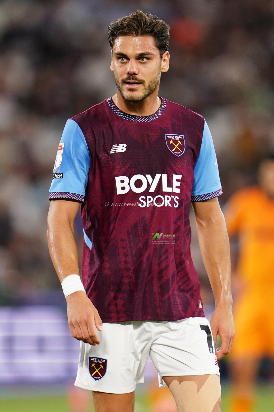 Konstantinos Mavropanos of West Ham United during the Sky Bet Championship match West Ham United vs Wolverhampton Wanderers at London Stadium, London, United Kingdom on 01 September 2026

(Photo by Harvey Murphy/News Images)