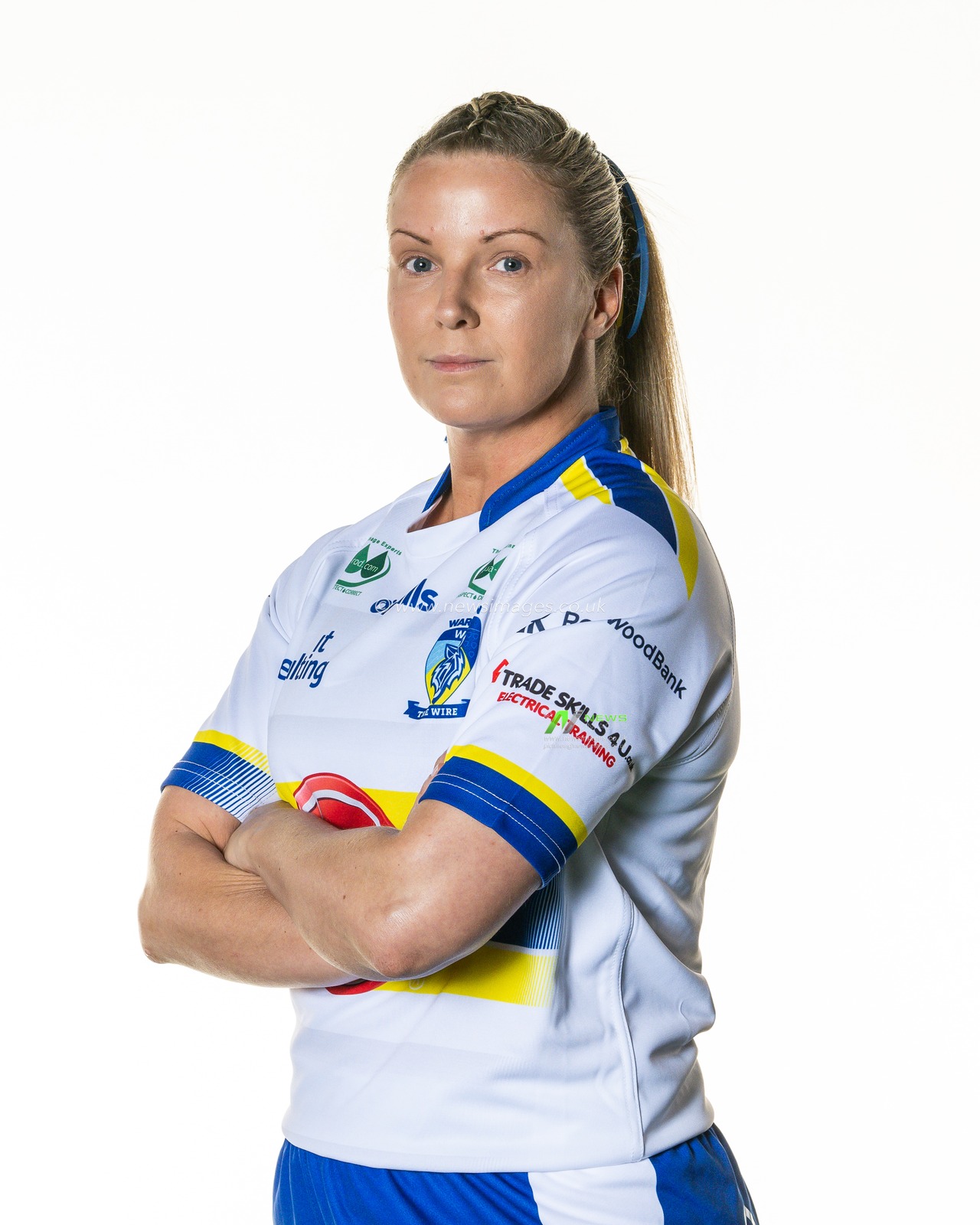 Warrington Wolves women's headshot at Training facility, University of Chesterâ€™s Warrington campus, 31st March 2023

(Photo by Craig Thomas/News Images)