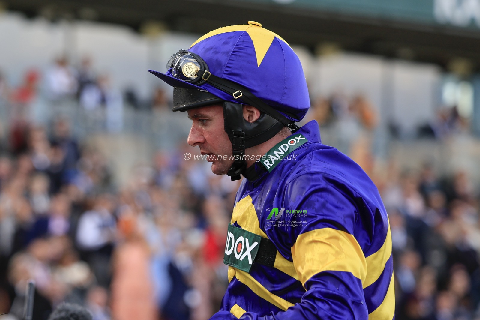 Derek Fox after winning The Randox Grand National Handicap Chase at The Randox Grand National festival 2023 Grand National Day at Aintree Racecourse, Liverpool, United Kingdom, 15th April 2023

(Photo by Conor Molloy/News Images)