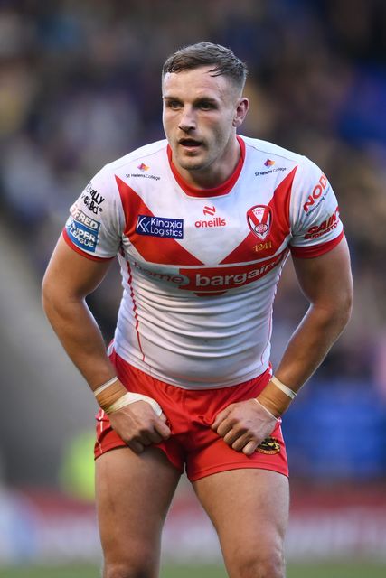 Matty Lees of St. Helens looks on during the Betfred Super League play-off Eliminator 2 Warrington Wolves v St Helens at Halliwell Jones Stadium, Warrington, United Kingdom, 28th September 2024

(Photo by Ben Roberts/News Images)