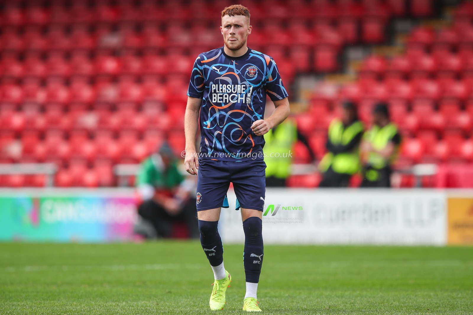 Sonny Carey of Blackpool during the Pre-season friendly match Crewe Alexandra vs Blackpool at Alexandra Stadium, Crewe, United Kingdom, 3rd August 2024

(Photo by Gareth Evans/News Images)