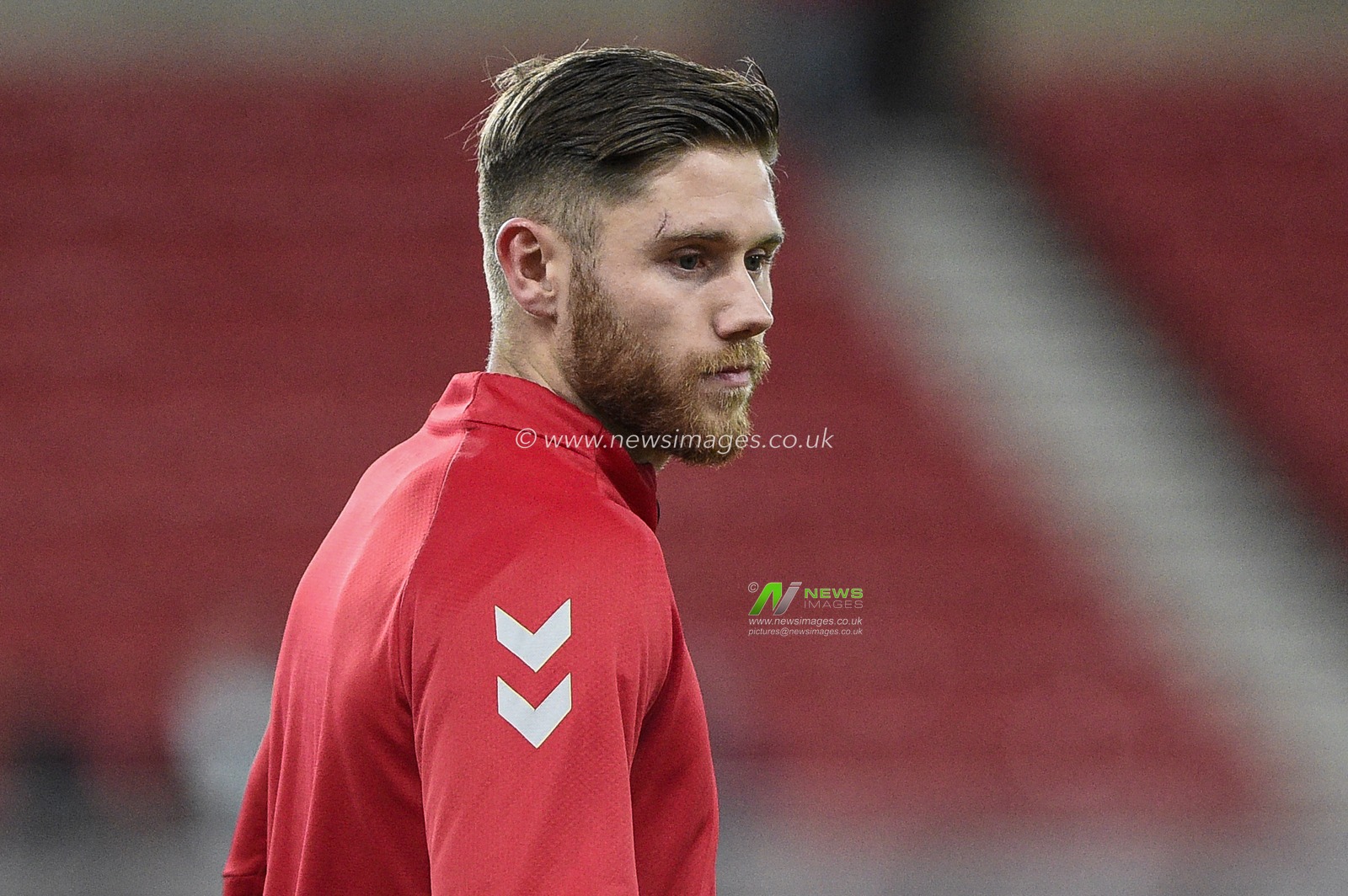 25th February 2020, Stadium Of Light, Sunderland, England; Sky Bet League 1, Sunderland v Fleetwood Town : Wes Burns (7) of Fleetwood Town during the pre-game warmup