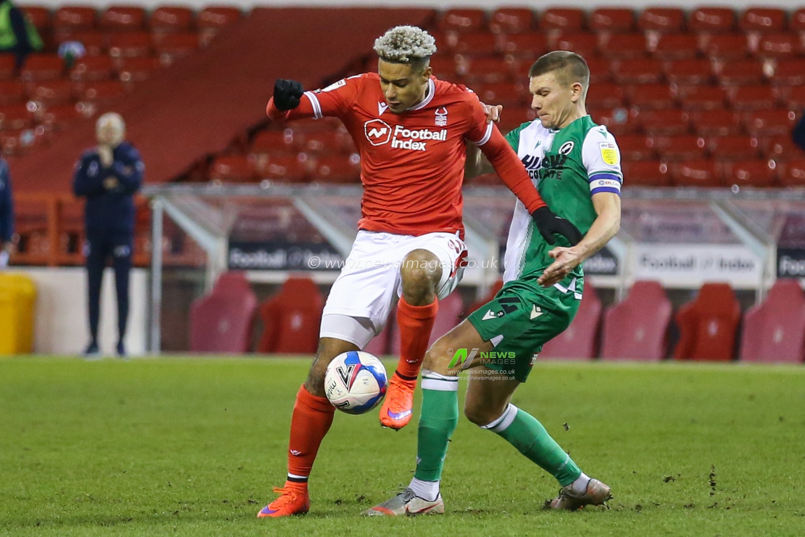 Lyle Taylor #33 of Nottingham Forest in action during the game