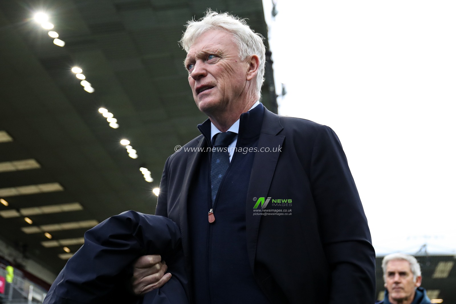 David Moyes manager of Everton arrives at ground ahead of the Premier League match Burnley vs Everton at Turf Moor, Burnley, United Kingdom, 27th December 2025

(Photo by Jorge Horsted/News Images)

*** GER AUT SUI OUT ***