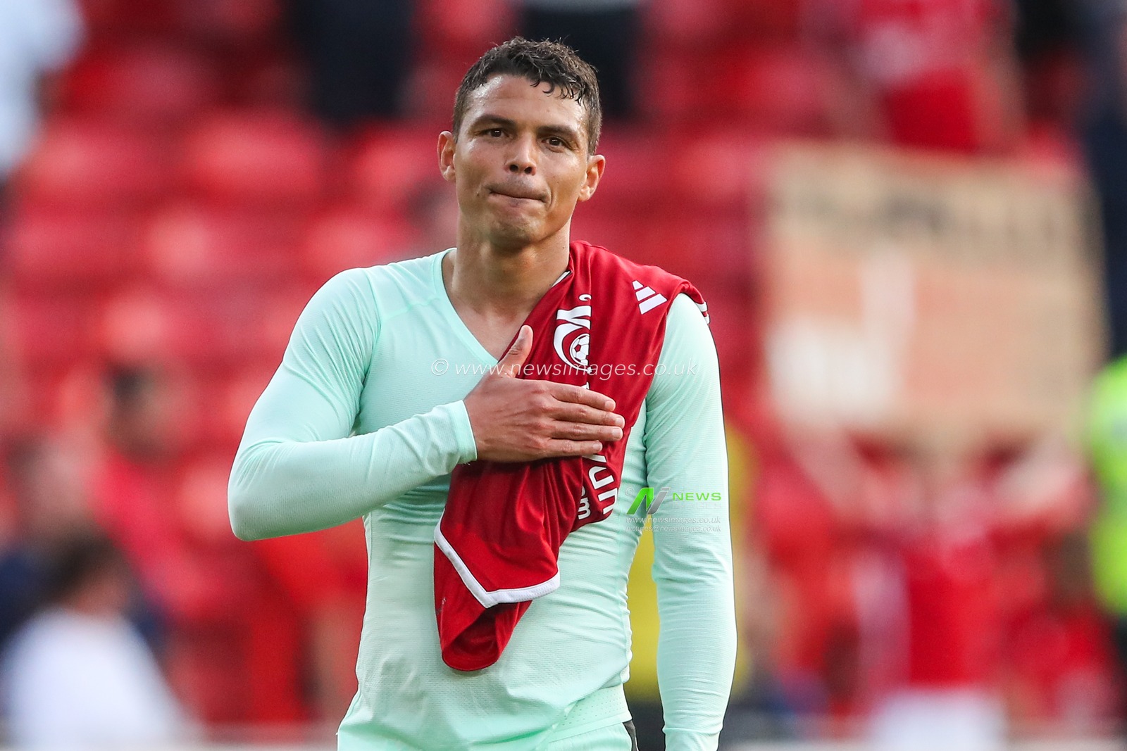 Thiago Silva of Chelsea celebrates his teams win after the Premier League match Nottingham Forest vs Chelsea at City Ground, Nottingham, United Kingdom, 11th May 2024

(Photo by Gareth Evans/News Images)