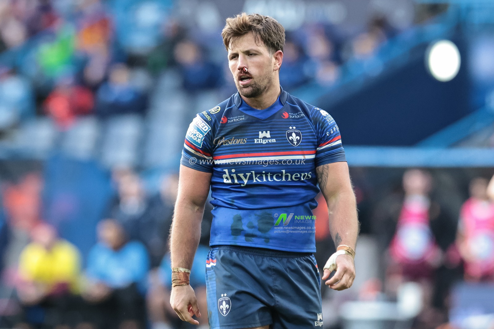 Tyson Smoothy of Wakefield Trinity during the Betfred Super League Round 2 match Huddersfield Giants vs Wakefield Trinity at Accu Stadium, Huddersfield, United Kingdom on 22 February 2026

(Photo by Mark Cosgrove/News Images)