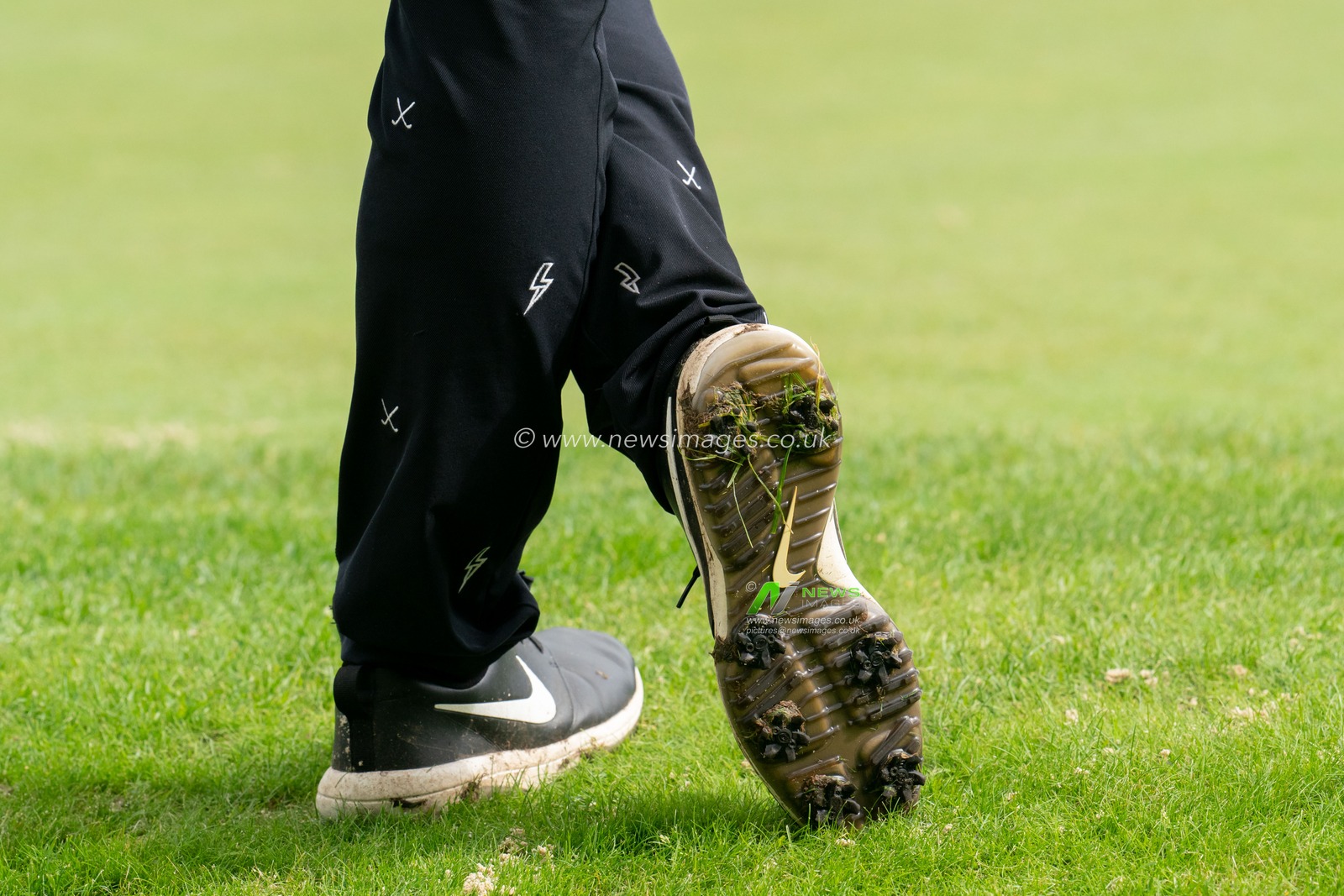 Viktor Holvand (NOR) trouser and Nike shoes 18th green during the BMW PGA Championship 2022 at Wentworth Club, Virginia Water, United Kingdom, 10th September 2022

(Photo by Richard Washbrooke/News Images)