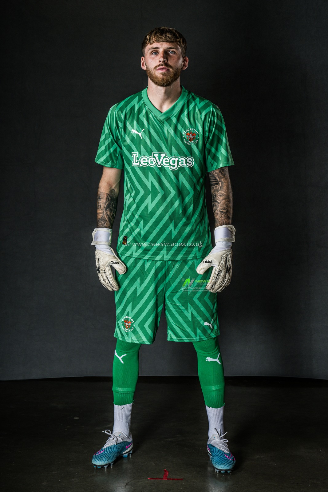 Blackpool Away kit Photoshoot at Bloomfield Road, Blackpool, United Kingdom, 18th July 2023

(Photo by Craig Thomas/News Images)