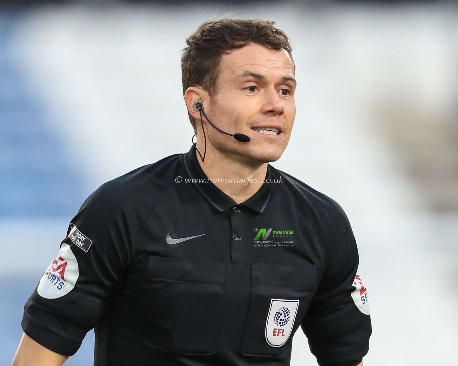 Referee Leigh Doughty during the game