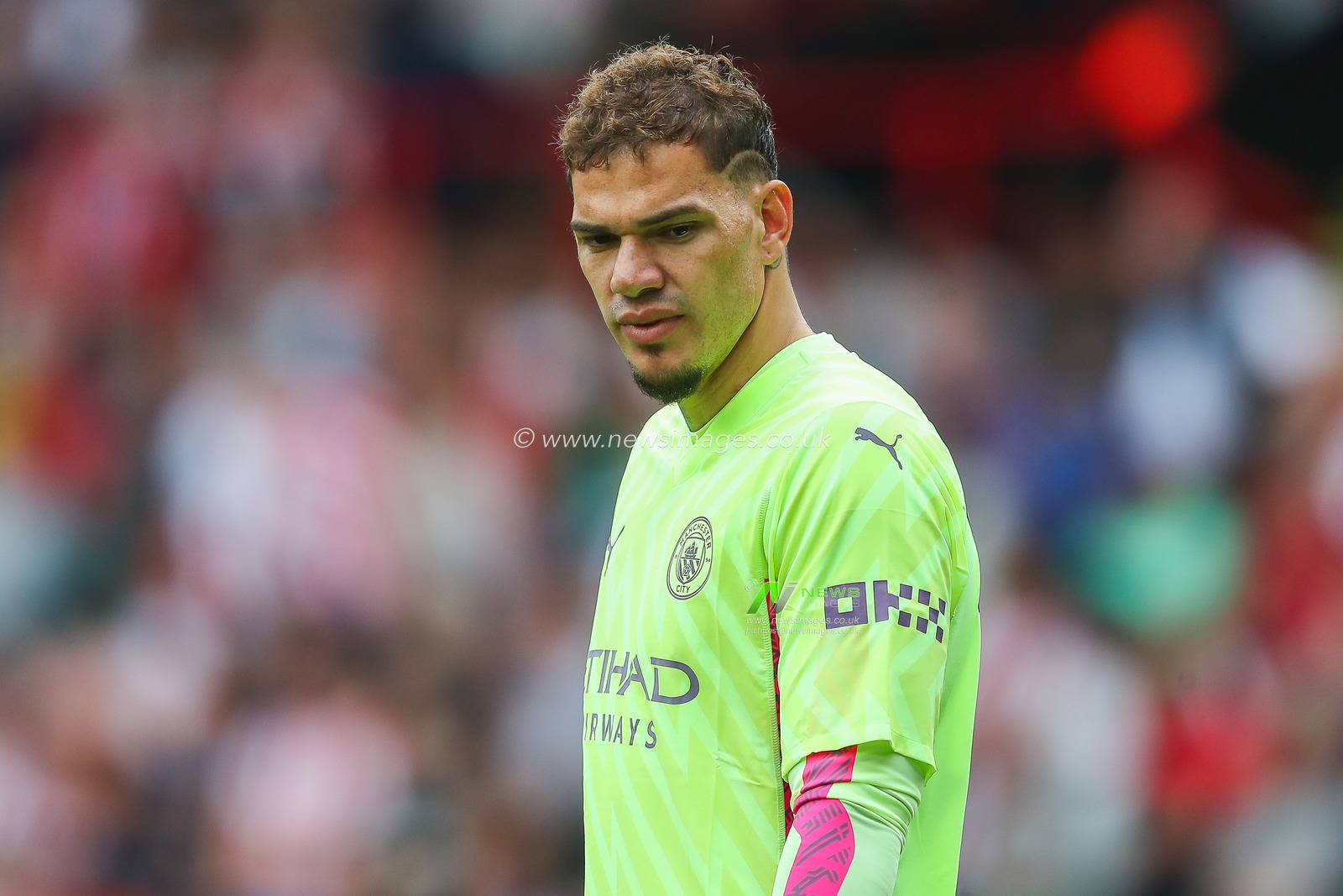 Ederson #31 of Manchester City during the Premier League match Sheffield United vs Manchester City at Bramall Lane, Sheffield, United Kingdom, 27th August 2023

(Photo by Gareth Evans/News Images)