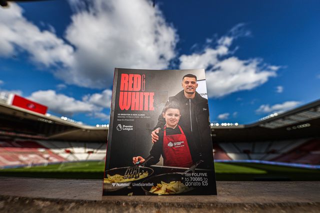 Granit Xhaka of Sunderland on the front cover of the match day programme during the Premier League match Sunderland vs Brighton & Hove Albion at Stadium Of Light, Sunderland, United Kingdom on 14 March 2026

(Photo by Alfie Cosgrove/News Images)