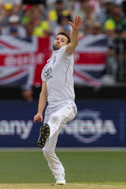 Mark Wood of England bowls during the NRMA Insurance Ashes First Test Day 2 Australia vs England at Optus Stadium, Perth, Australia, 22nd November 2025

(Photo by Santanu Banik/News Images)

*** GER AUT SUI OUT ***