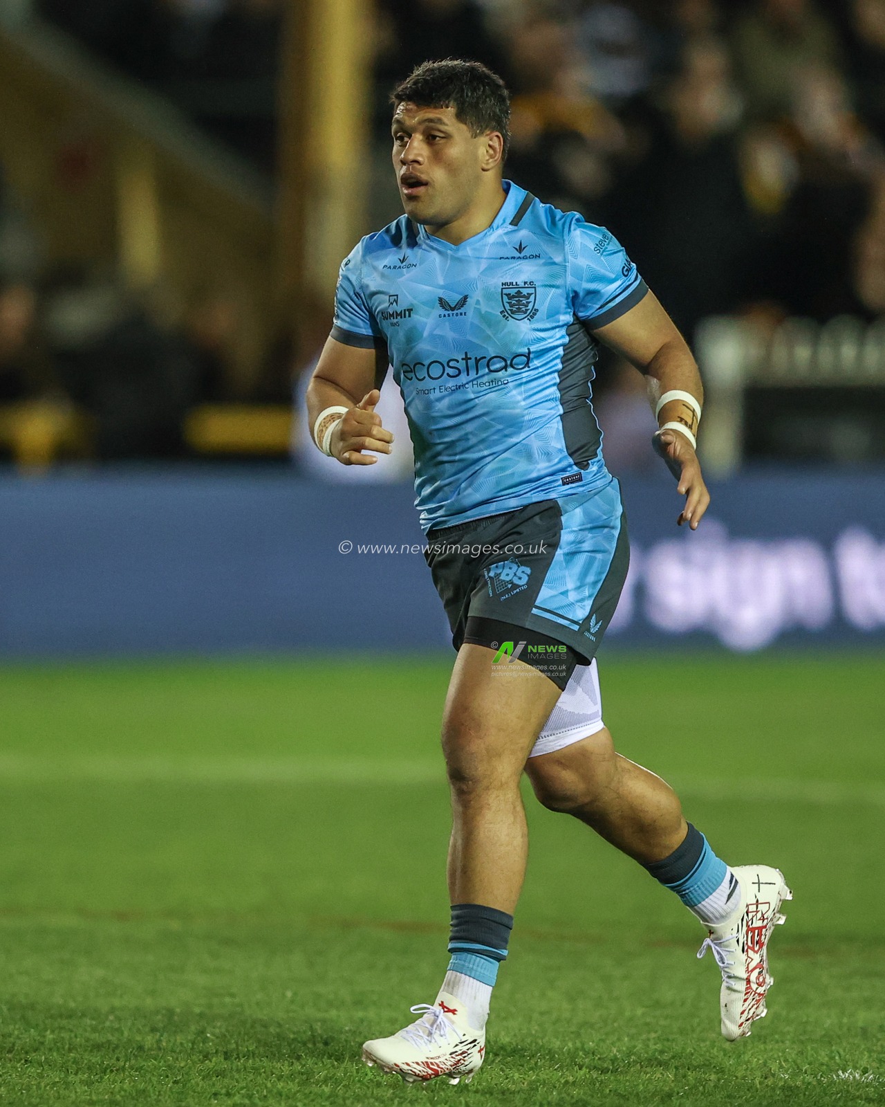 John Asiata of Hull FC during the Betfred Super League Round 6 match Castleford Tigers vs Hull FC at The Mend-A-Hose Jungle, Castleford, United Kingdom, 27th March 2025

(Photo by Alfie Cosgrove/News Images)
