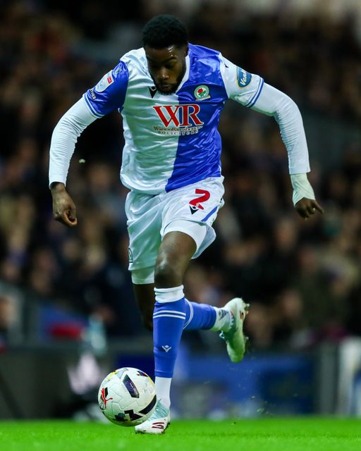 Ryan Alebiosu of Blackburn Rovers with ball at his feet during the Sky Bet Championship match Blackburn Rovers vs Preston North End at Ewood Park, Blackburn, United Kingdom on 20 February 2026

(Photo by Jorge Horsted/News Images)