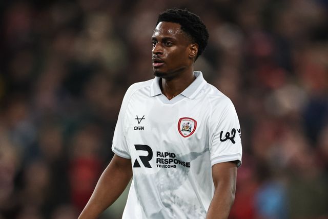 Nathanael Ogbeta of Barnsley during the Emirates FA Cup Third Round match Liverpool vs Barnsley at Anfield, Liverpool, United Kingdom, 12th January 2026

(Photo by Alfie Cosgrove/News Images)