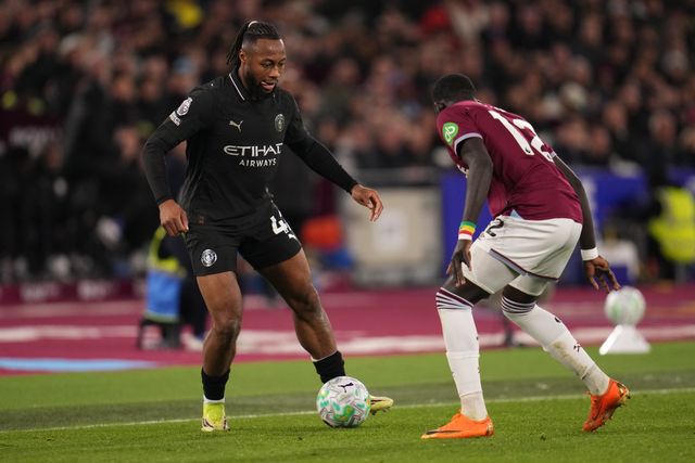 during the Premier League match West Ham United vs Manchester City at London Stadium, London, United Kingdom on 14 March 2026

(Photo by Harvey Murphy/News Images)