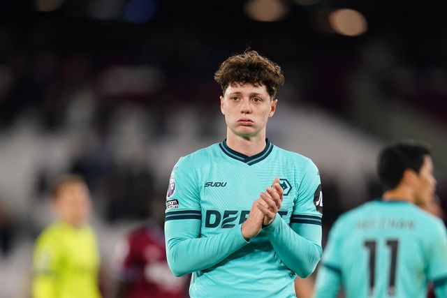 Ladislav Krejci of Wolverhampton Wanderers during the Premier League match West Ham United vs Wolverhampton Wanderers at London Stadium, London, United Kingdom on 10 April 2026

(Photo by Harvey Murphy/News Images)