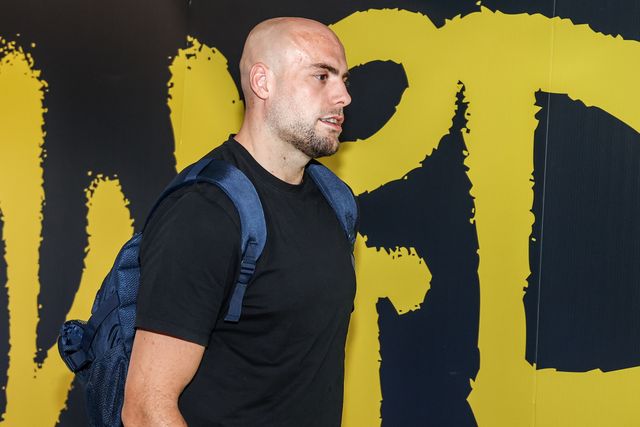 James Harrison of Warrington Wolves arrives during the Betfred Super League round 15 match Warrington Wolves vs Leeds Rhinos at The Halliwell Jones Stadium, Warrington, United Kingdom on 18 June 2026

(Photo by Alfie Cosgrove/News Images)