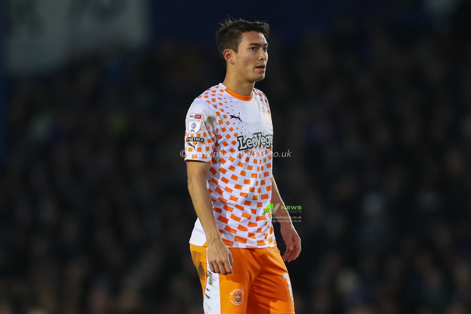 Kenny Dougall #12 of Blackpool during the Sky Bet League 1 match Portsmouth vs Blackpool at Fratton Park, Portsmouth, United Kingdom, 25th November 2023

(Photo by Gareth Evans/News Images)