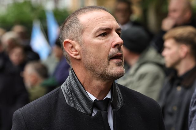 Paddy McGuinness arrives during Ricky Hatton' Funeral at Manchester Cathedral, Manchester, United Kingdom, 10th October 2025

(Photo by Mark Cosgrove/News Images)