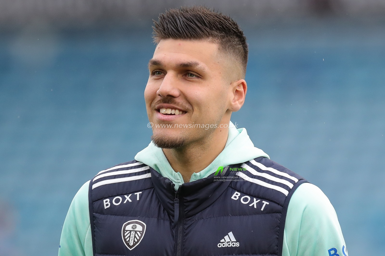 JoÃ«l Piroe of Leeds United arrives at Elland Road Stadium ahead of the Sky Bet Championship match Leeds United vs Preston North End at Elland Road, Leeds, United Kingdom, 21st January 2024

(Photo by James Heaton/News Images)