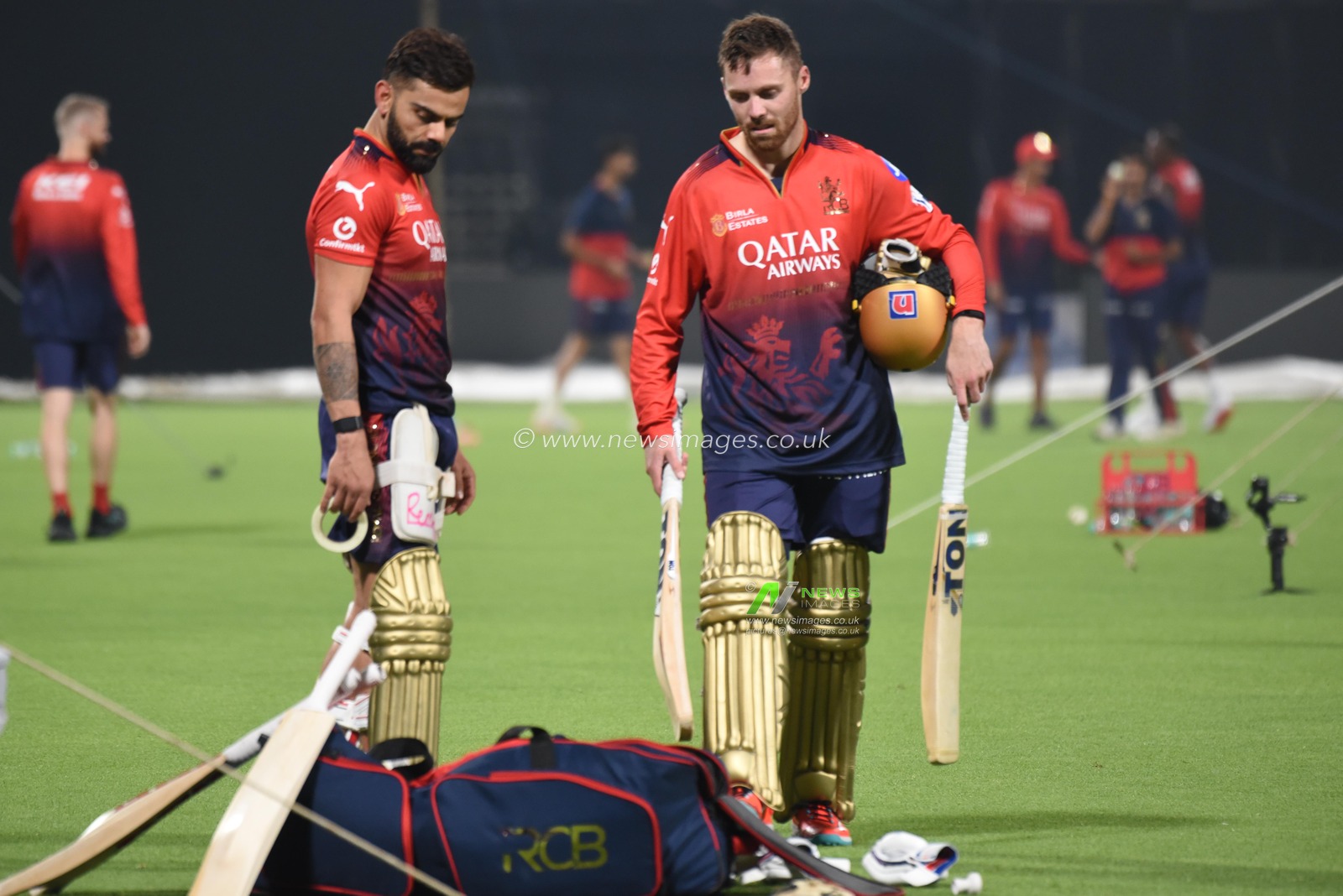 Royal Challengers Bengaluru Phil Salt and Virat Kohli  attends the training session during the Indian Premier League (IPL) 2025 cricket tournament opening match between Kolkata Knight Riders and Royal Challengers Bengaluru at the Eden Garden Cricket Stadium in Kolkata, India, on March 20, 2025.Pictures by Debajyoti Chakraborty.(Photo: Debajyoti Chakraborty/News Images)