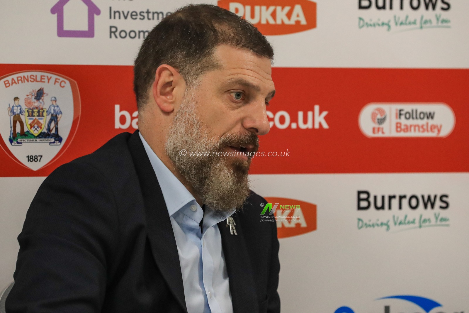 26th December 2019, Oakwell, Barnsley, England; Sky Bet Championship, Barnsley v West Bromwich Albion : Slaven Bilic manager of West Bromwich Albion speaks to the press 

Credit: Mark Cosgrove/News Images