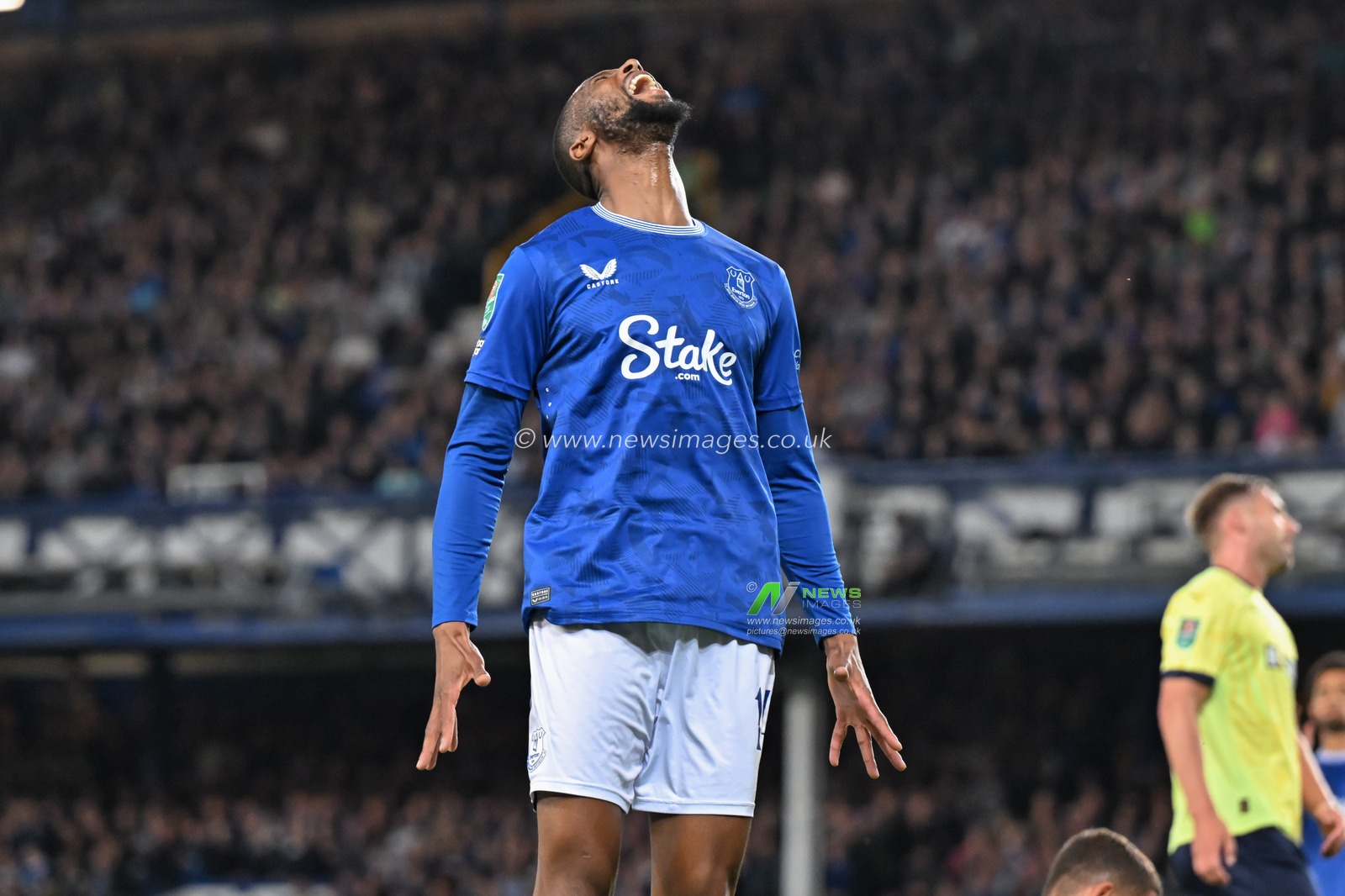 Beto of Everton reacts to a miss chance on goal during the Carabao Cup match Everton vs Southampton at Goodison Park, Liverpool, United Kingdom, 17th September 2024

(Photo by Cody Froggatt/News Images)