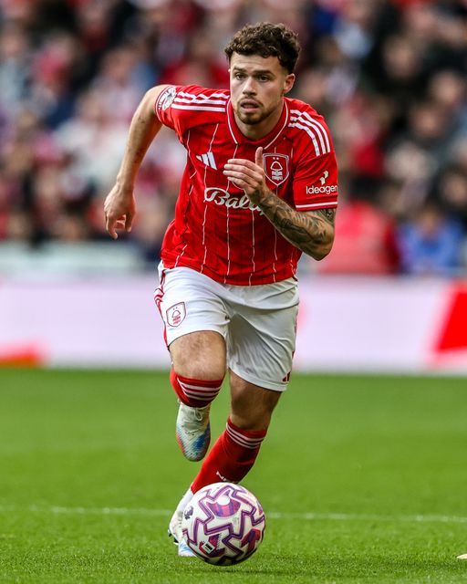 Neco Williams of Nottingham Forest during the Premier League match Nottingham Forest vs Manchester United at City Ground, Nottingham, United Kingdom, 1st November 2025

(Photo by Alfie Cosgrove/News Images)

*** GER AUT SUI OUT ***