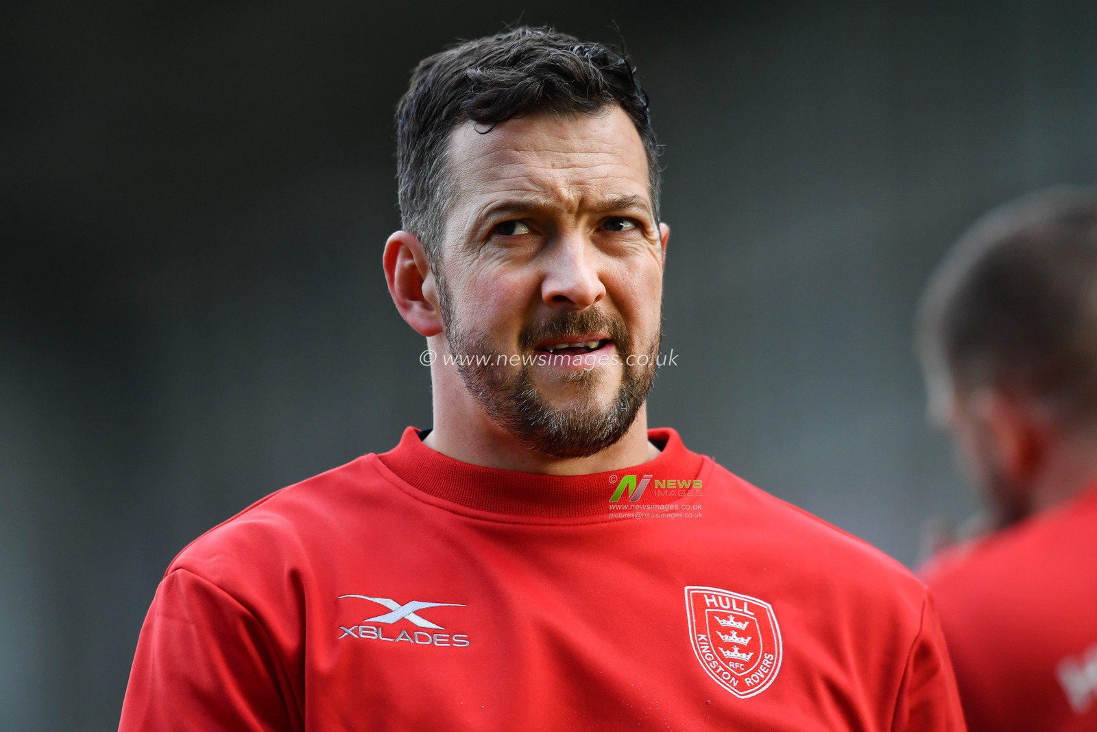 9th February 2019 , Halliwell Jones Stadium, Warrington, England;  Betfred Super League, Round 2, Warrington Wolves vs Hull KR  ; Danny McGuire (7) of Hull KR during the pre match warm up

Credit: Craig Thomas/News Images