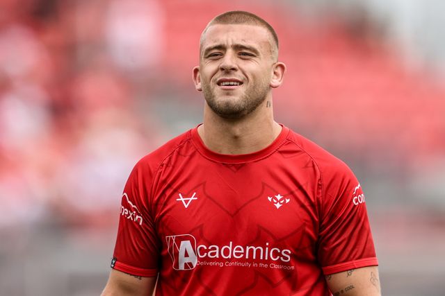 Mikey Lewis of Hull KR in the pre-game warm up during the Betfred Super League round 18 match Hull KR vs Wakefield Trinity at Sewell Group Craven Park, Hull, United Kingdom on 11 July 2026

(Photo by Alfie Cosgrove/News Images)