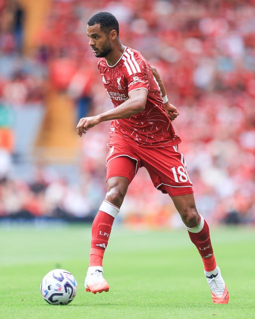 Cody Gakpo of Liverpool with ball at his feet during the pre-season friendly match Liverpool vs Monaco at Anfield, Liverpool, United Kingdom on 09 August 2026

(Photo by Jorge Horsted/News Images)
