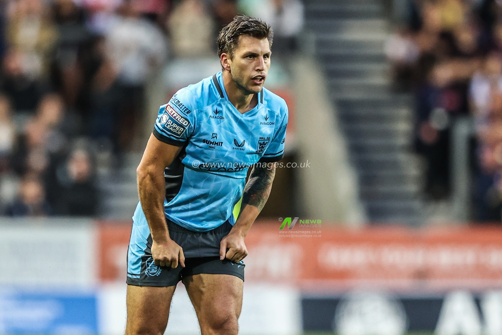 Tom Briscoe of Hull FC during the Betfred Super League round 23 match St Helens vs Hull FC at Totally Wicked Stadium, St Helens, United Kingdom, 22nd August 2025

(Photo by Alfie Cosgrove/News Images)