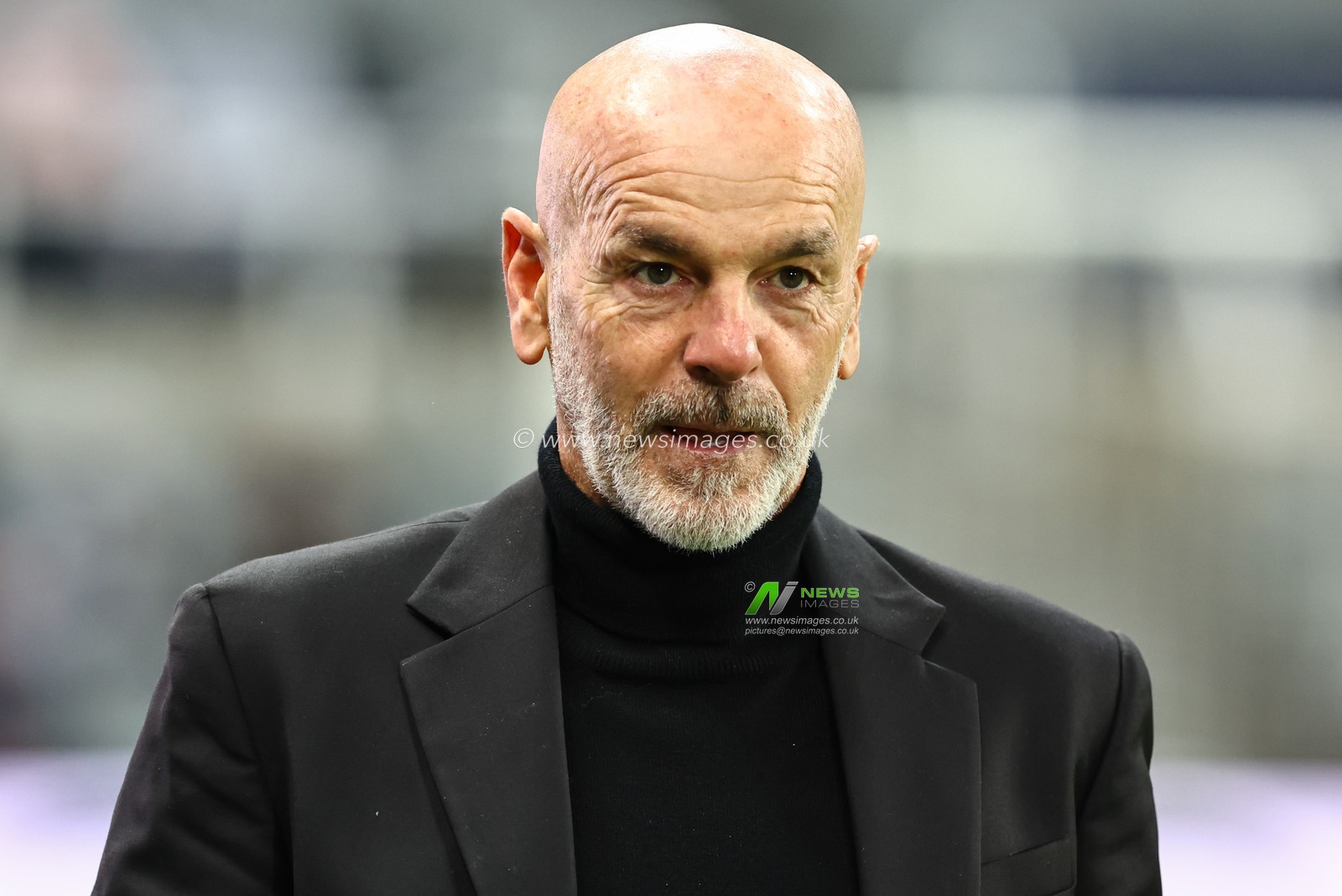 Stefano Pioli manager of AC Milan during the UEFA Champions League match Newcastle United vs AC Milan at St. James's Park, Newcastle, United Kingdom, 13th December 2023

(Photo by Mark Cosgrove/News Images)