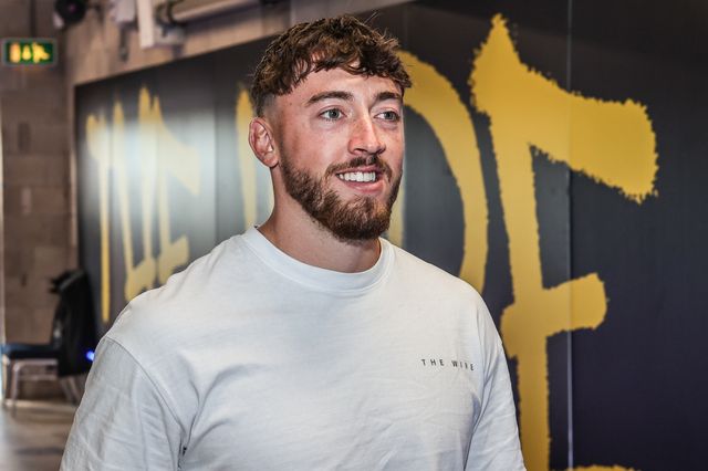 Matty Ashton of Warrington Wolves arrives during the Betfred Super League Round 22 match Warrington Wolves vs Catalans Dragons at Halliwell Jones Stadium, Warrington, United Kingdom, 14th August 2025

(Photo by Alfie Cosgrove/News Images)